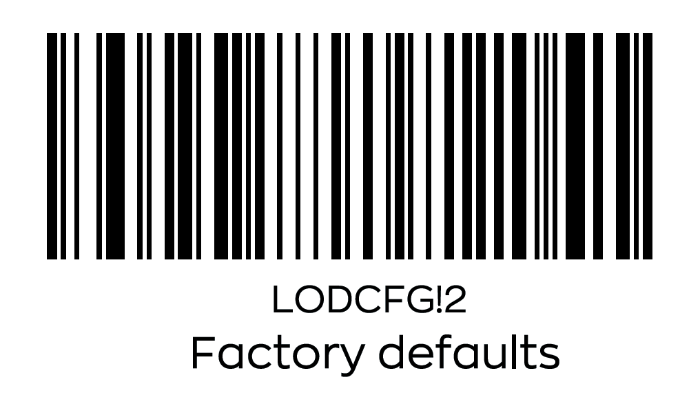 Scan this barcode to reset the Bluetooth scanner.